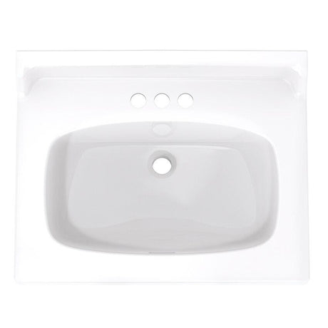 Gerber G0012244 White Marquis 4" Centers Double Door Vanity Top Bathroom Sink