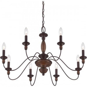 Quoizel HK5008TC Holbrook Chandelier tuscan brown  8lts Chandelier