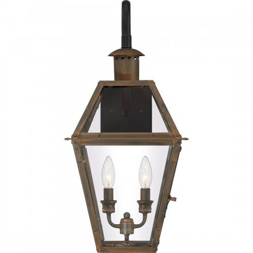 Quoizel RO8411IZ Rue De Royal Outdoor wall 2 light industrial bronze Outdoor Lantern