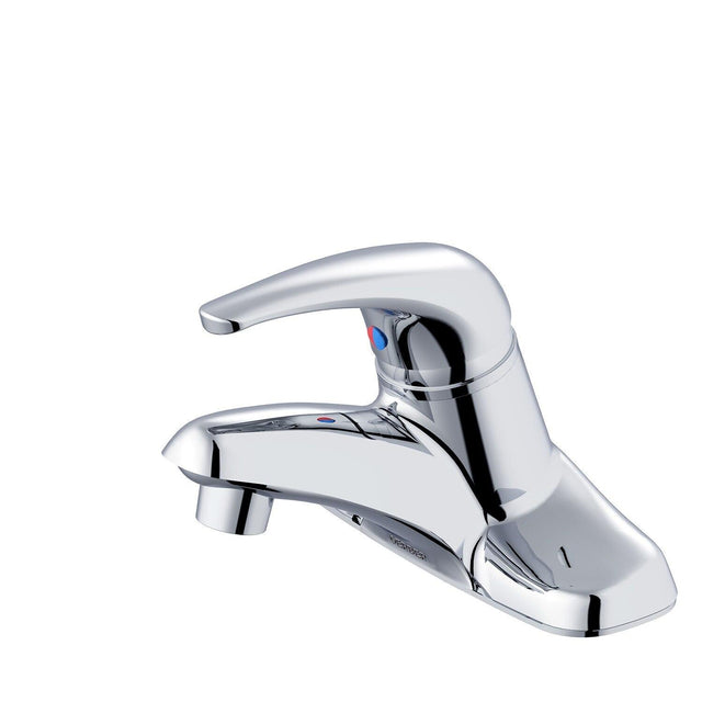 Gerber G0040113 Chrome Maxwell Single Handle Lavatory Faucet Less Drain 1.2GPM
