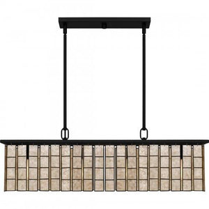 Quoizel SGLM434MBK Seigler Island 4 lights matte black mica Island Light