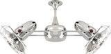 Matthews Fan DD-CR-MTL Duplo Dinamico 360” rotational dual head ceiling fan in Polished Chrome finish with Metal blades.