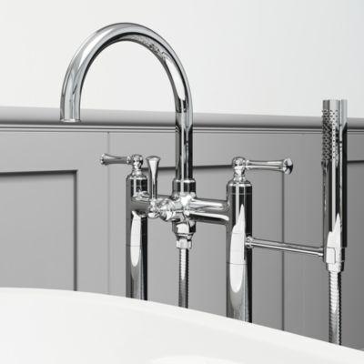 Pfister Polished Chrome Tisbury Free Standing Tub Filler LG6-1TBC