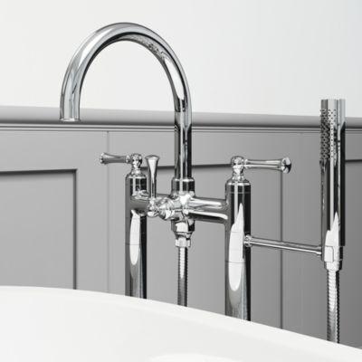 Pfister Polished Chrome Tisbury Free Standing Tub Filler