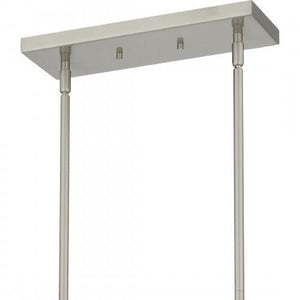 Quoizel HLY336BN Halsey Island 3 lights brushed nickel Island Light