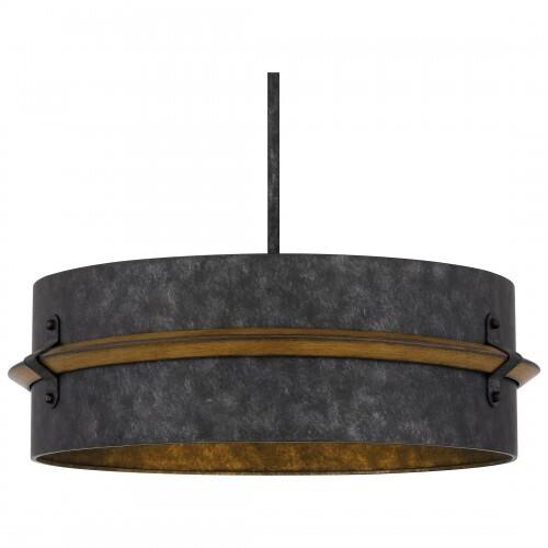 Quoizel QOP5336OK Lariat Pendant 3 lights old black Pendant