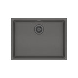 FRANKE MAG11023ADA-SHG Maris Undermount 25-in x 18.94-in Granite ADA Single Bowl Sink in Stone Grey In Stone Grey
