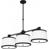 Quoizel KYL342MBK Kylen Linear chandelier 3 lights matte black Island Light