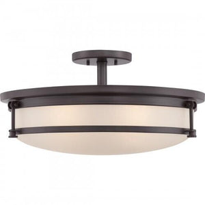 Quoizel SLR1720WT Sailor Semi  flush  20" westrn brnz Semi-Flush Mount