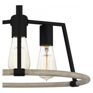 Quoizel TPT1716MBK Tippet Semi flush 3 lights matte black Semi-Flush Mount