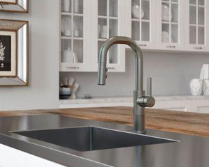 Pfister Stainless Steel 1-handle Pull-down Bar/prep Kitchen Faucet GT572-MTS