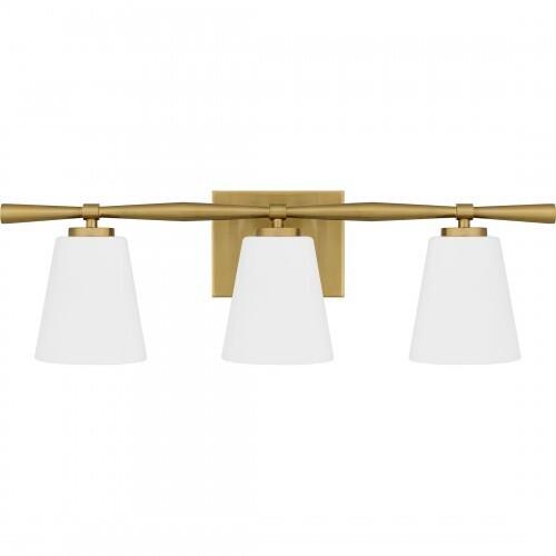 Quoizel BID8623AB Brindley Bath 3 lights aged brass Bath Light