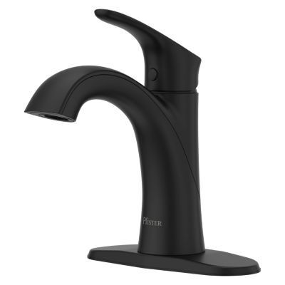 Pfister Matte Black Single Control Bathroom Faucet LG42-WR0B