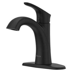 Pfister Matte Black Single Control Bathroom Faucet LG42-WR0B