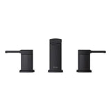 Deckard 2-Handle 8" Widespread Bathroom Faucet in Matte Black