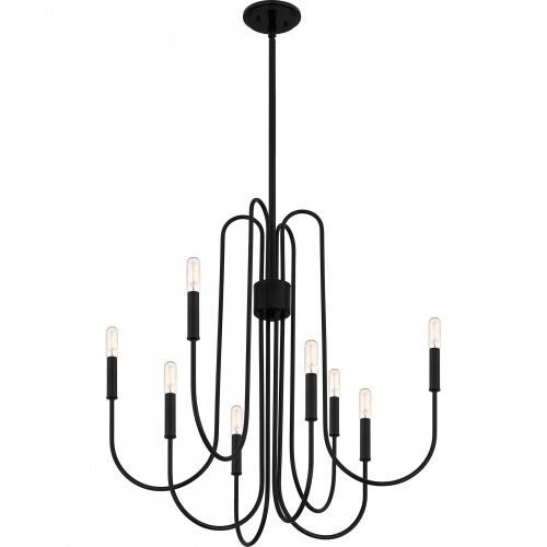 Quoizel CBR5028K Cabry Chandelier 8 lights mystic black Chandelier