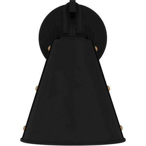 Quoizel HYD8408MBK Hyde Outdoor wall 1 light matte black. Outdoor Lantern