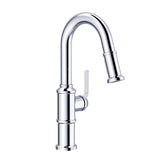 Gerber D150537BB Brushed Bronze Kinzie Single Handle Pull-down Prep Faucet