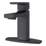 Deckard Single Control 4" Centerset Bathroom Faucet in Matte Black