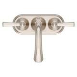 Saxton 2-Handle 4" Centerset Bathroom Faucet in Brushed Nickel