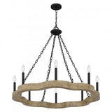 Quoizel CRX5036MBK Croix Chandelier 8 lights matte black Chandelier