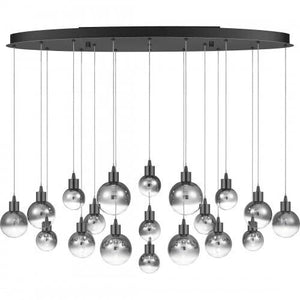 Quoizel PCSH1941BCH Shadow Linear chandelier led light black chrome Island Light
