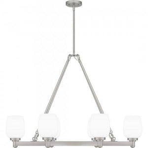 Quoizel PNG638BN Penning Linear chandelier 6 lights brushed nicke Island Light