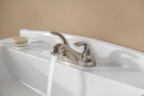 Pfirst Series 2-Handle 4" Centerset Bathroom Faucet in Brushed Nickel