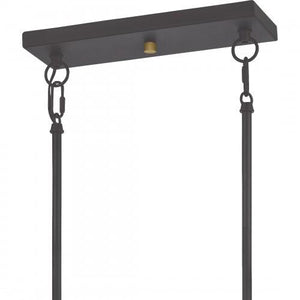 Quoizel DBS440OZ Dobbs Linear chandelier 4 light old bronze Island Light