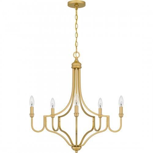 Quoizel MAB5026LG Mabel Chandelier 5 lights light gold Chandelier