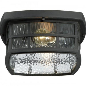 Quoizel SNN1612K Stonington Outdoor flushmount mystic black Outdoor Lantern