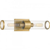 Quoizel QW16128AB Quoizel Wood Wall 2 lights aged brass Wall Sconce