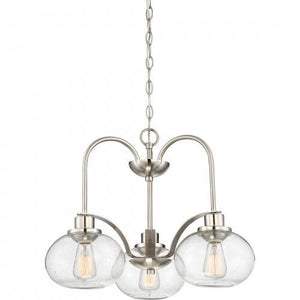 Quoizel TRG5103BN Trilogy Chandelier 3 light down brsh nikl Chandelier