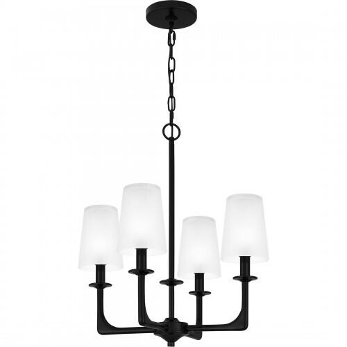 Quoizel HOG5018K Hough Chandelier 4 lights mystic black Chandelier