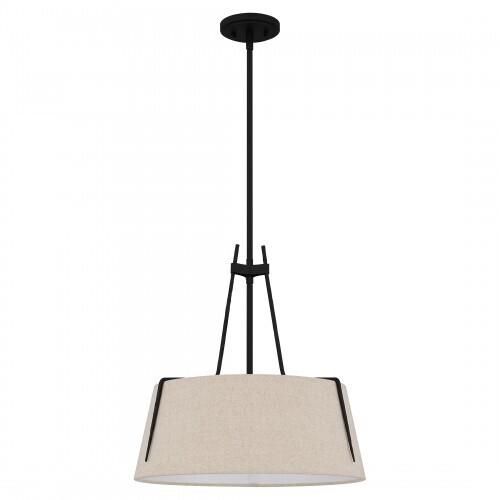Quoizel LOA2818MBK Leona Pendant 3 lights matte black Pendant