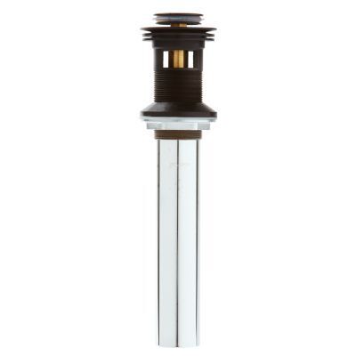 Pfister Matte Black Push and Seal All Metal Drain 972-101B