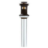 Push and Seal All Metal Drain in Matte Black
