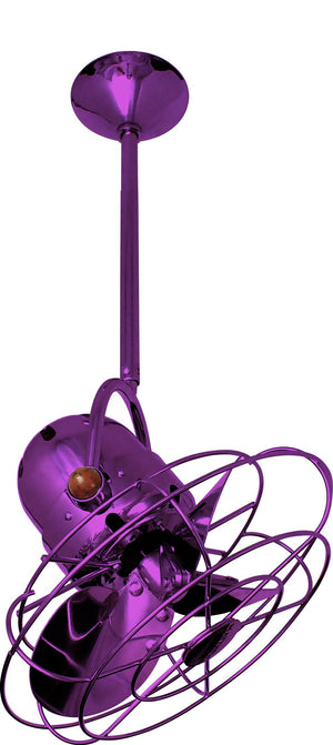 Matthews Fan BD-LTPURPLE-MTL Bianca Direcional ceiling fan in Ametista (Blue) finish with metal blades.