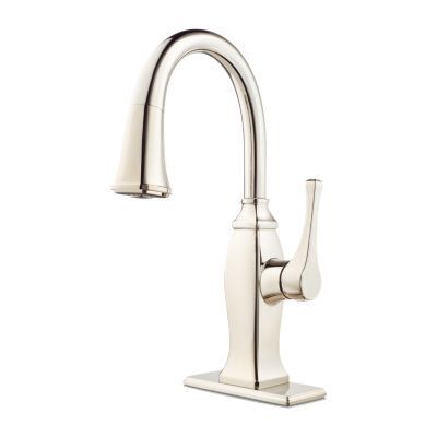 Polished Nickel Briarsfield 1-handle Pull Down Bar and Prep Faucet