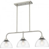 Quoizel HLY336BN Halsey Island 3 lights brushed nickel Island Light