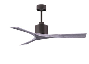Matthews Fan NK-TB-BW-52 Nan 6-speed ceiling fan in Textured Bronze finish with 52” solid barn wood tone wood blades