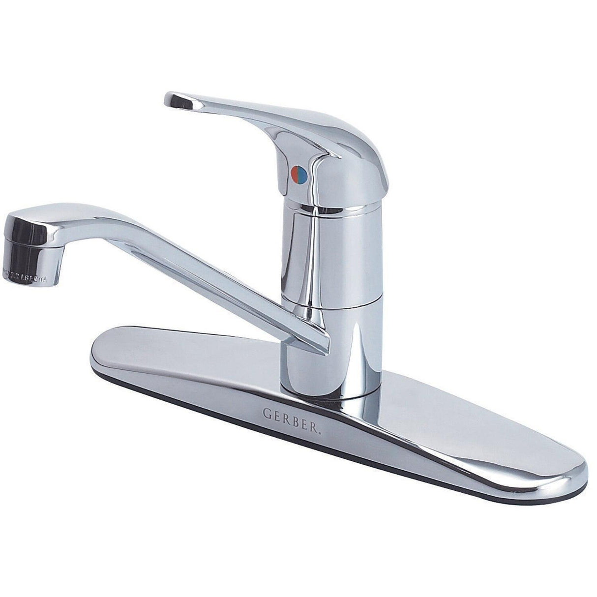 Gerber G0040210 Chrome Maxwell Single Handle Kitchen Faucet W/out Spray 1.75GPM