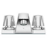 Pfirst Series 2-Handle 4" Centerset Bathroom Faucet in Polished Chrome