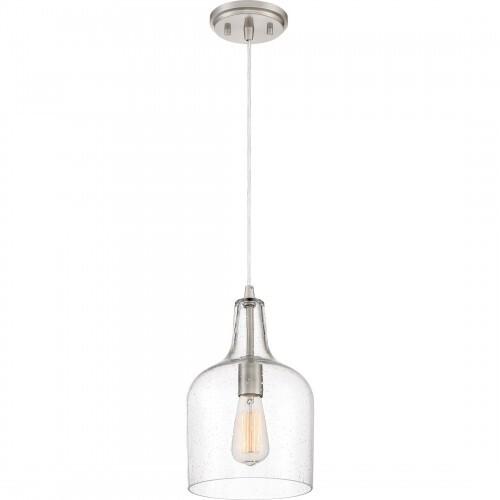 Quoizel QPP3402BN Anson Mini pendant  brushed nickel  8"d Mini Pendant