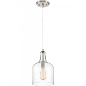 Quoizel QPP3402BN Anson Mini pendant  brushed nickel  8"d Mini Pendant