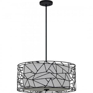 Quoizel QOP5274MBK Newcastle Pendant 4 light matte black Pendant