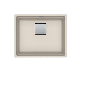 FRANKE PKG11020CHA Peak 22.1-in. x 18.1-in. Champagne Granite Undermount Single Bowl Kitchen Sink - PKG11020CHA In Champagne