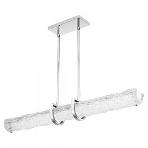 Quoizel PCPLL138C Pell Linear chandelier led light polished chr Island Light