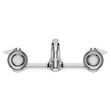 Pfirst Series 2-Handle Wallmount Kitchen Faucet in Polished Chrome