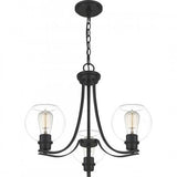 Quoizel PRUC5022MBK Pruitt Chandelier 3 light matte black Chandelier